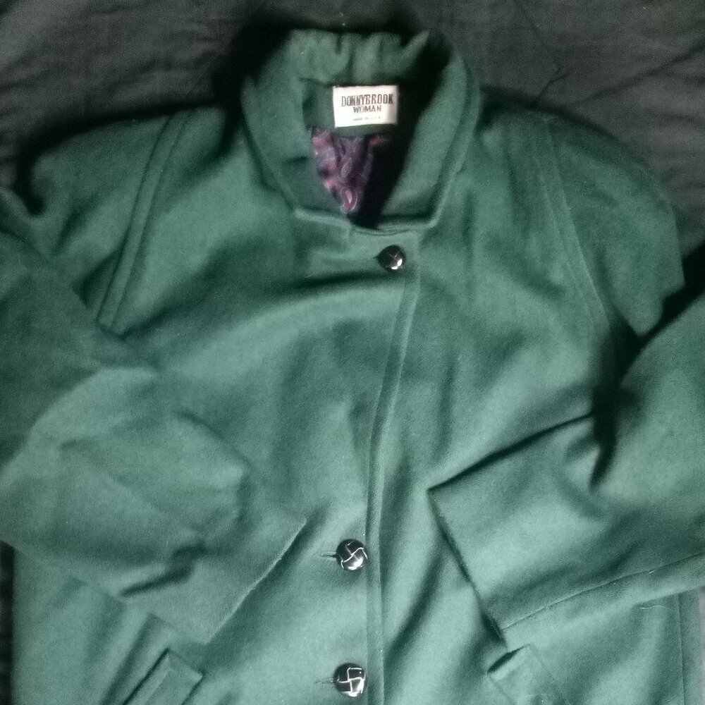 Vintage Donnybrook Woman Wool Pea Coat Overcoat